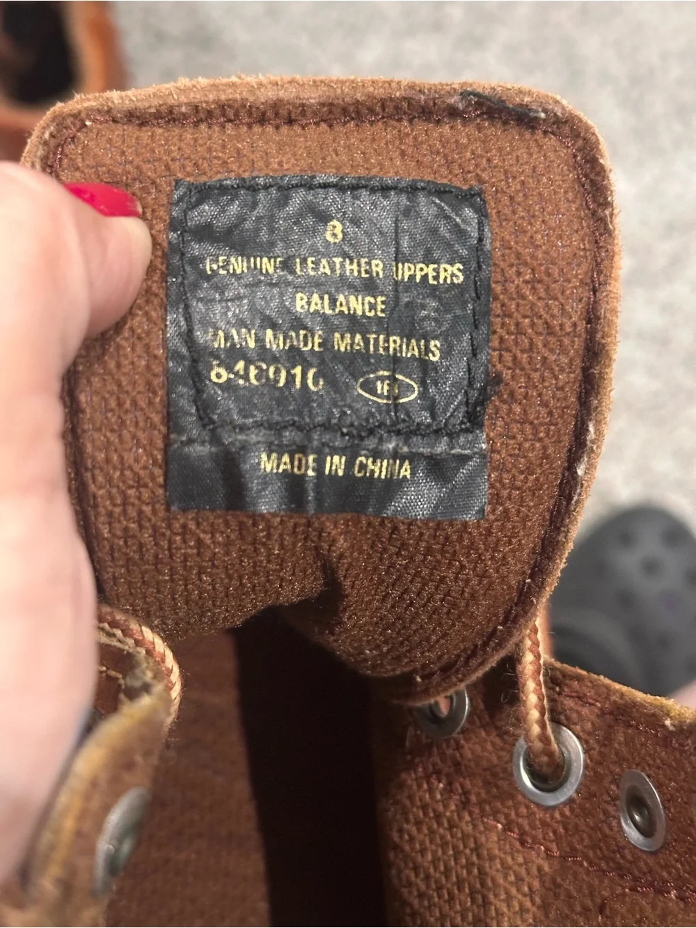 Men's Brown Leather Moc Toe Work Boots